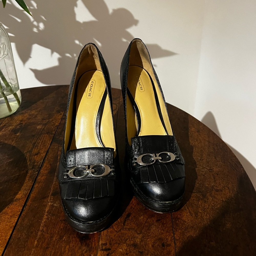 Vintage Coach Platform Heels